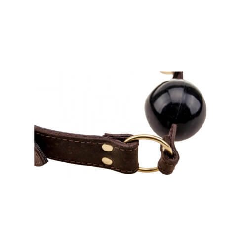 BOUND Nubuck Leather Solid Ball Gag - Image 6