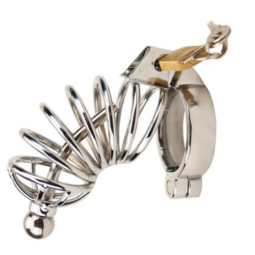 Impound Corkscrew Male Chastity Device with Penis Plug - Image 4
