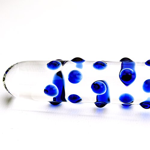 Spectrum Nubby Textured Glass Dildo - Image 4