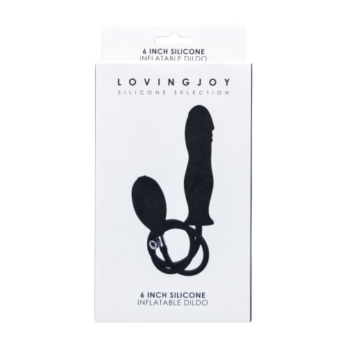 Loving Joy 6 Inch Silicone Inflatable Dildo - Image 4