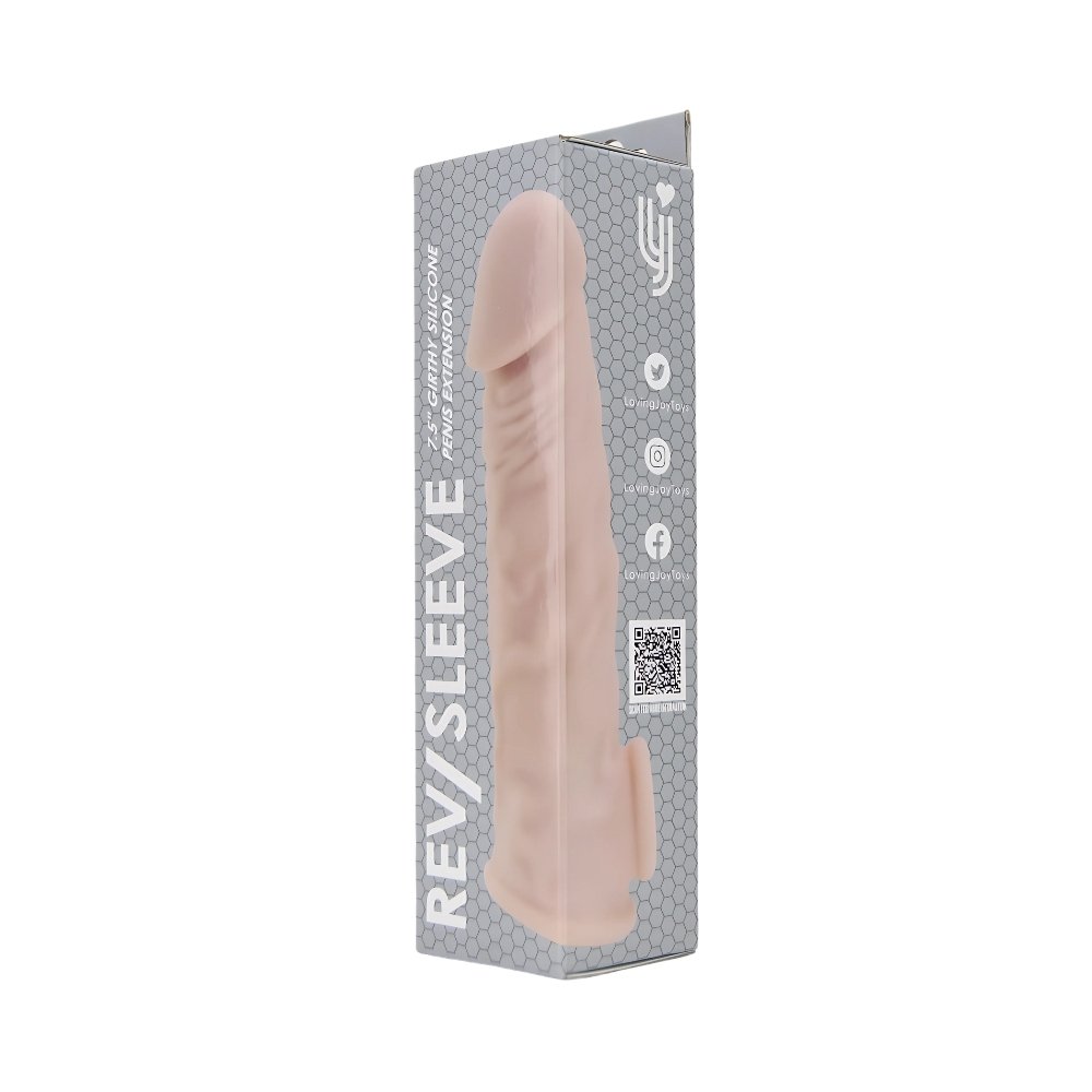 Rev-Sleeves 7.5 Inch Girthy Realistic Silicone Penis Extension Sleeve - Image 10