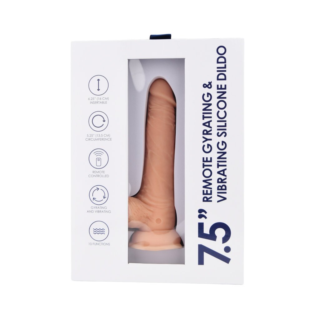 Loving Joy 7.5" Remote Gyrating & Vibrating Silicone Dildo - Image 9