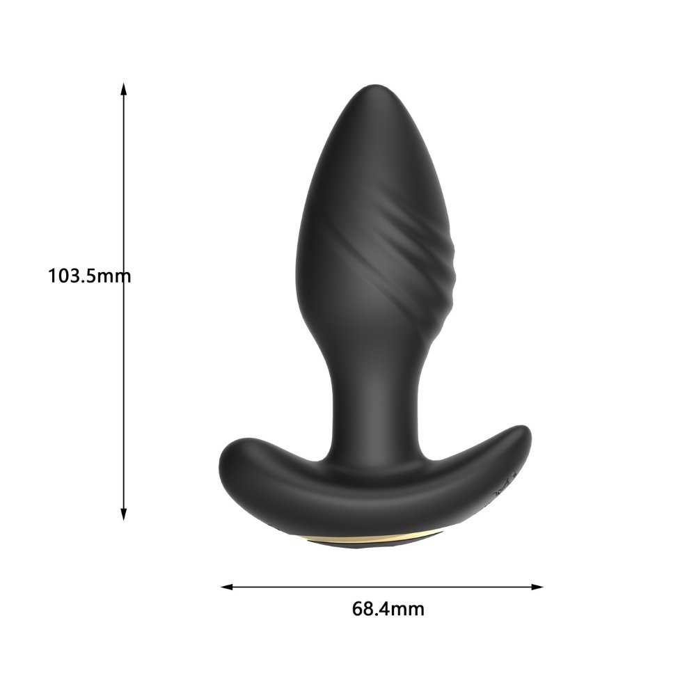Toosh Remote Controlled Silicone Rotating & Vibrating Butt Plug - Image 8