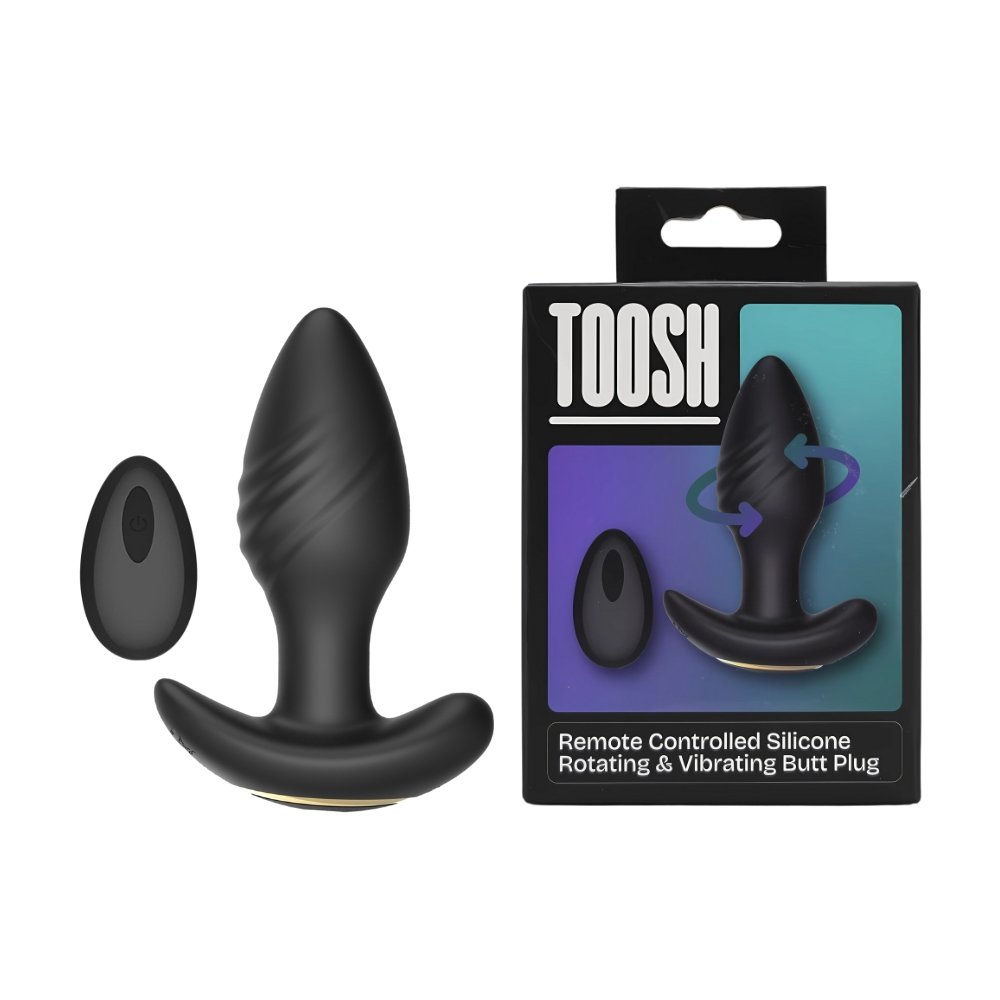 Toosh Remote Controlled Silicone Rotating & Vibrating Butt Plug - Image 13
